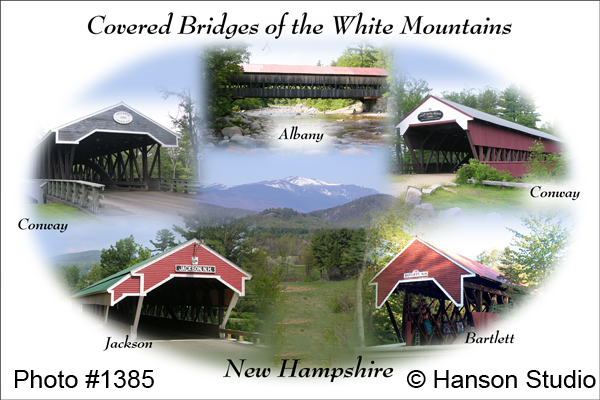 White Mountains, NH - Covered Bridges Collage #2